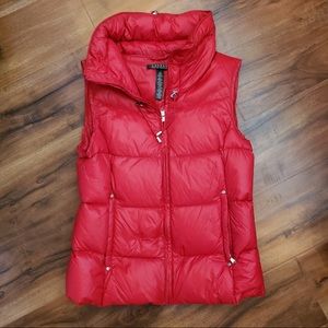 Lauren by Ralph Lauren Red Packable Puffer Vest